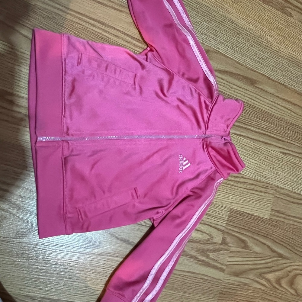 Adidas Kids Bright Pink Swim Rashguard